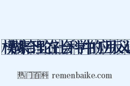 模糊集合理论在社会科学中的应用反义词是什么意思的图片
